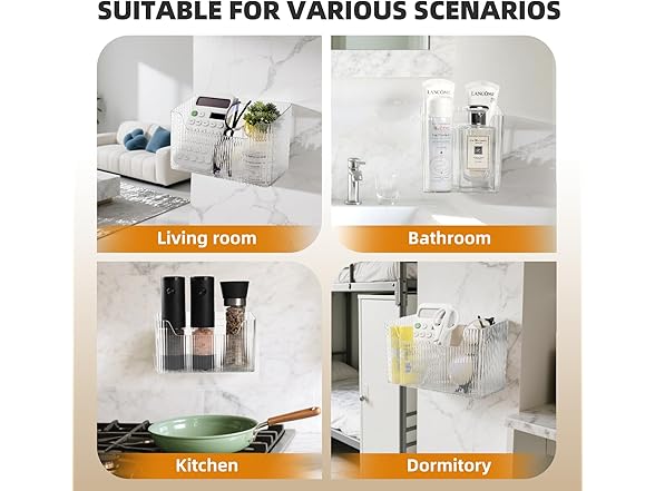 Srftmorr Set of 3 Shower Caddy & Cabinet Door Organizer