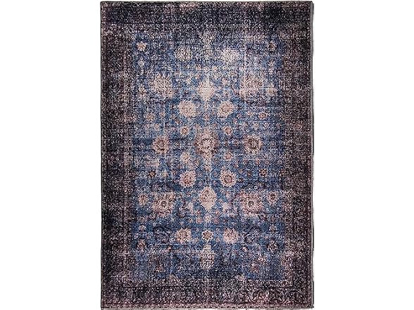 L'Baiet Amelie Blue Distressed 8x10 Runner Rug