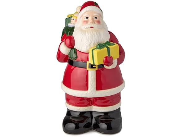 Cerified International Santa’s Retro Christmas Cookie Jar