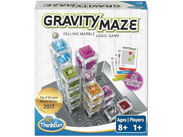 ThinkFun Gravity Maze - Falling Marble Logic Game