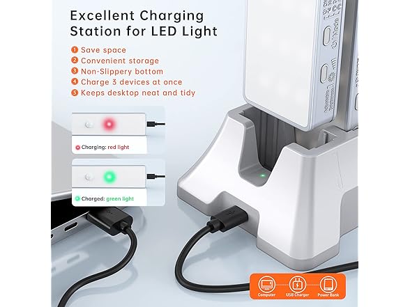 Lightbiz LED Closet Light with Charging Station