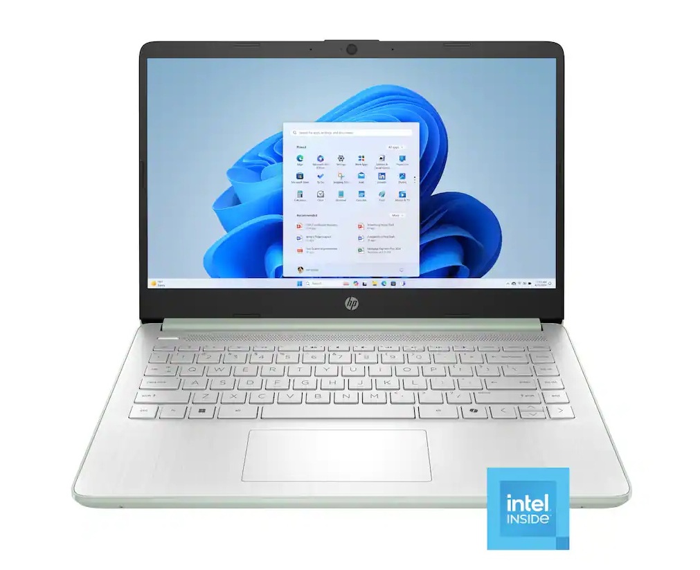 HP 14" N150 4GB 128GB UFS Willow Green Laptop - Gallery 5
