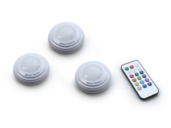 Aduro 3Pk Color Changing Wireless Lights w/ Remote