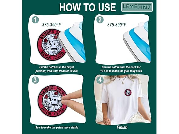 LEMEPINZ Banned Book Book Club Patch