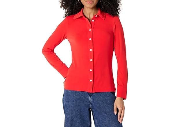 Amazon Essentials Women Regular-fit Matte Shirt