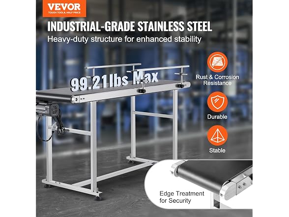 Belt Conveyor, 59 x 15.7 inch Conveyor Table