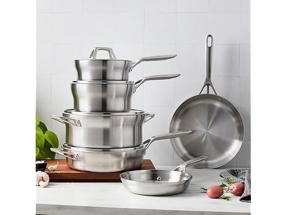 ZWILLING Motion Stainless Steel 10-pc Stainless Steel Cookware Set