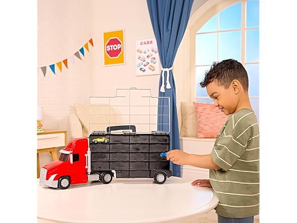 Driven by Battat – Large Toy Carrier Truck for Kids