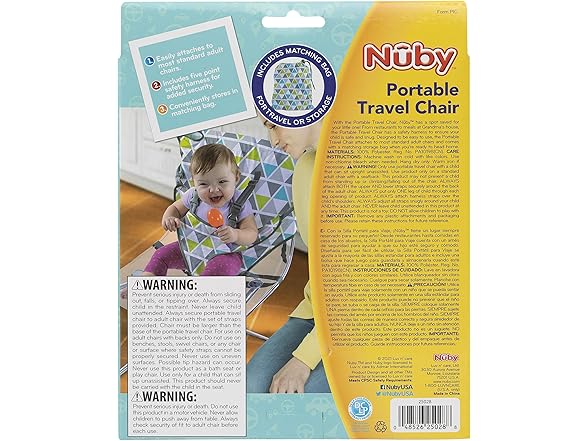 Nuby On The Go Toddler Portable Chair