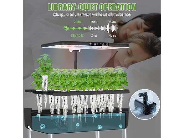 DRYADES 44 Pod Hydroponic Indoor Garden