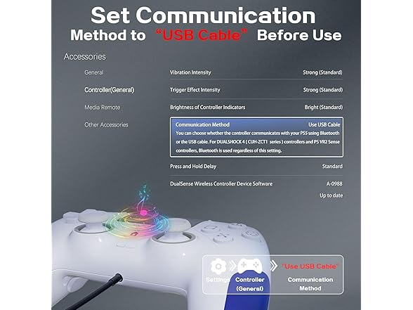 IWGAME RGB Wired Controller | PS5 | PC