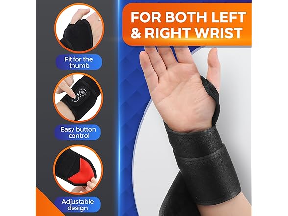 Cordless Red Light Wrist Heating Brace