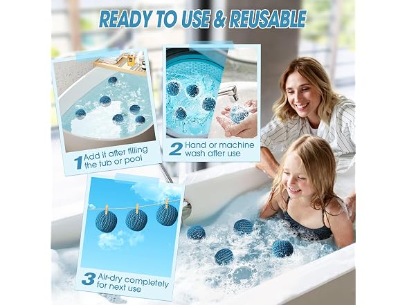 MTWEAR Hot Tub Scum Absorber 6-Pack