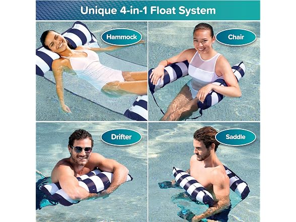Aqua Monterey Hammock Pool Float - Three Pack