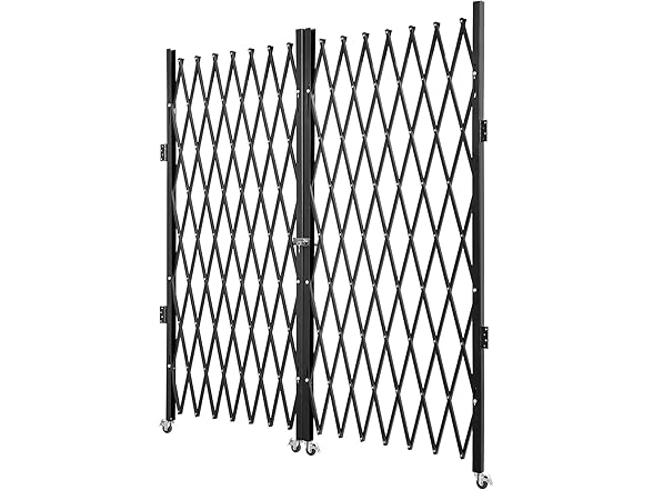 VEVOR Double Folding Security Gate, 6-1/2' H x 12' W