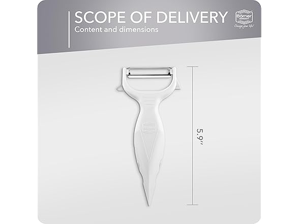 Borner 6-in-1 Fruit and Vegetable Peeler 