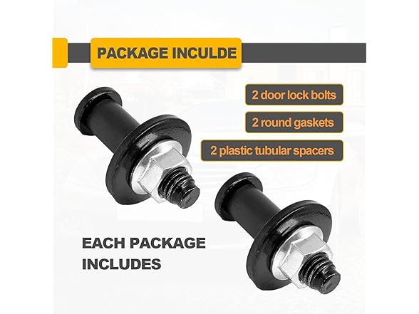 Tailgate Striker Bolt Chevy 2Pcs