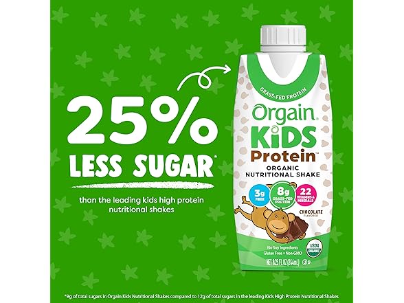 Orgain Orgain Kids Protein Shake 12pk