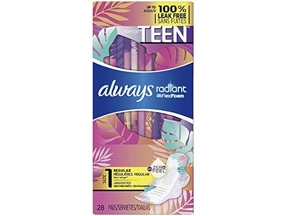 Always Radiant Heavy Feminine Pads Scented