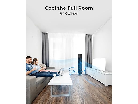 Tower Fan - 4 Speed 90° Oscillating