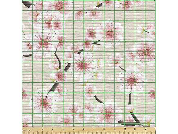 Ambesonne East Fabric by The Yard