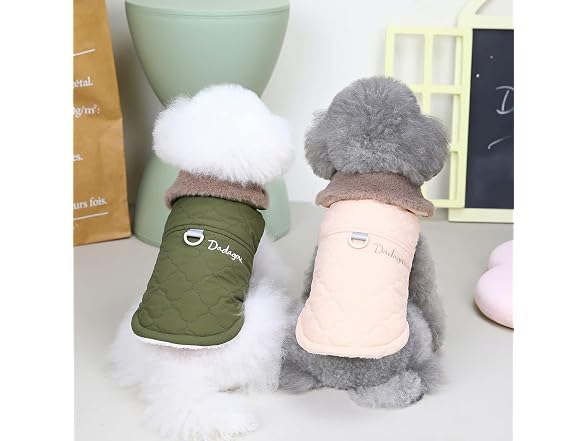 Izefia Dog Coat Cold Weather Coats Windproof