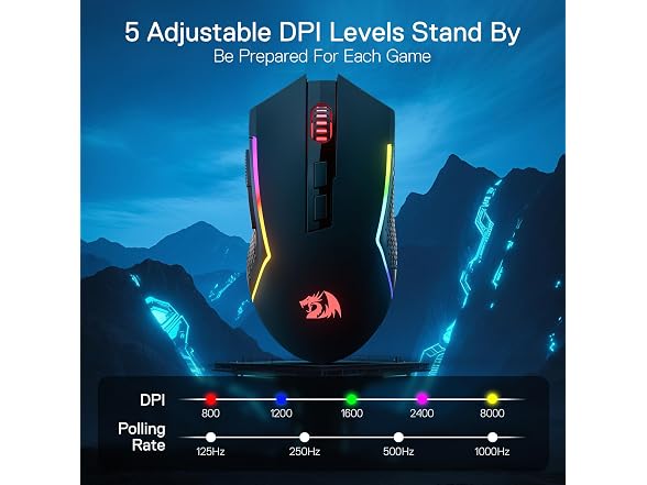 Redragon M693 LIT Wireless RGB Gaming Mouse