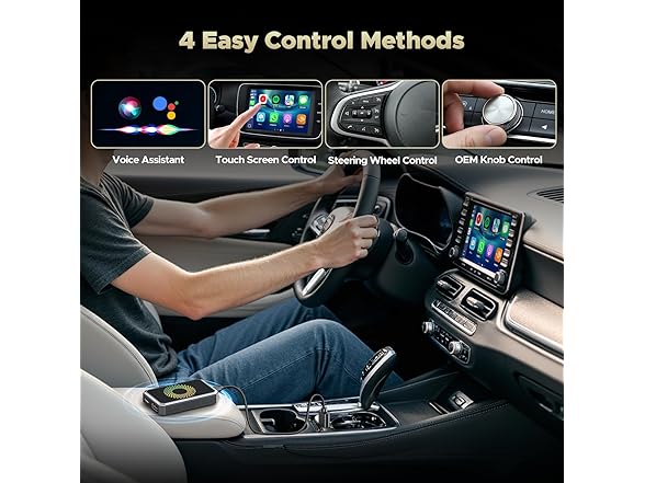 TOGUARDGO 3-in-1 Wireless Carplay Adapter