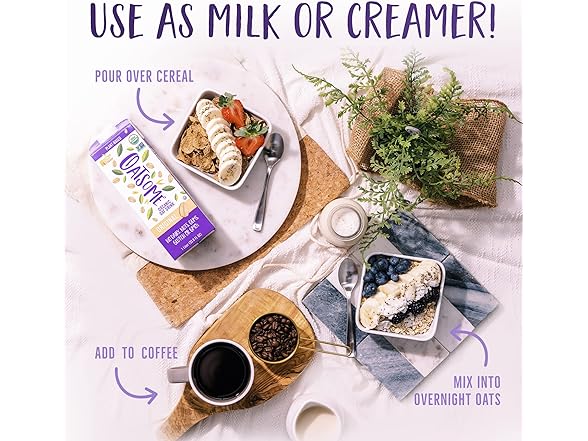1CT Oatsome Organic Oat Milk, 1-Liter Carton