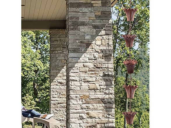 YJNSFT 8 ft Copper Plated Rain Catcher
