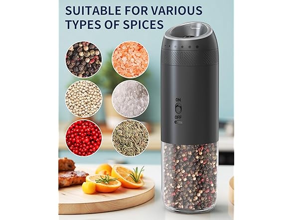 CIRCLE JOY Gravity Electric Salt and Pepper Set 