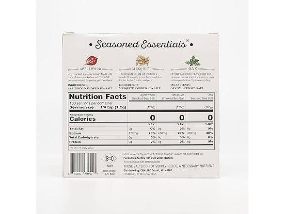3PK Seasoned Essentials | Gourmet Smoked Sea Salt