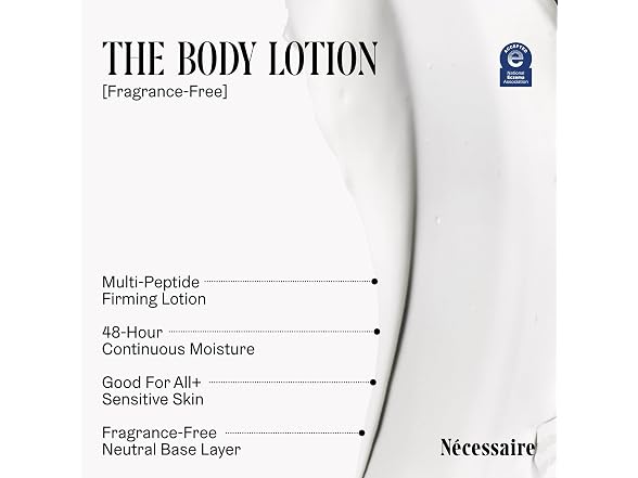 Necessaire Fragrance Free Body Lotion