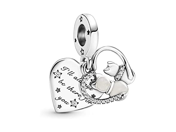 PANDORA Cats & Hearts Dangle Charm