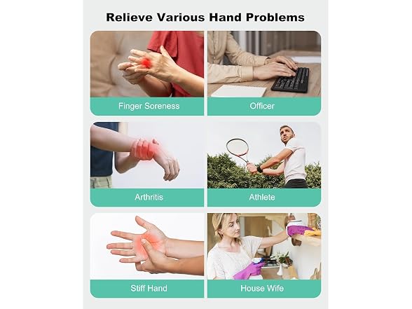 Snailax Hand Massager with Heat - Gallery 8