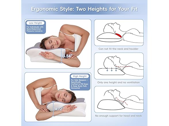 PAYHUIN Cervical Neck Pillow