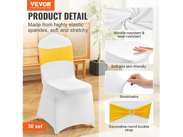 Stretch Spandex Folding Chair Covers