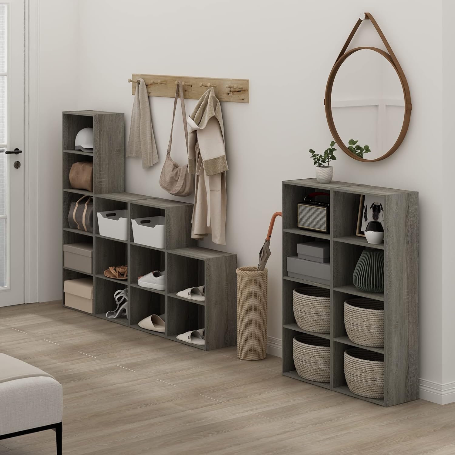 Furinno Luder Bookcase French Oak - Gallery 6