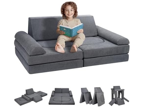 VEVOR Kids Couch, 10Pcs Modular Kids