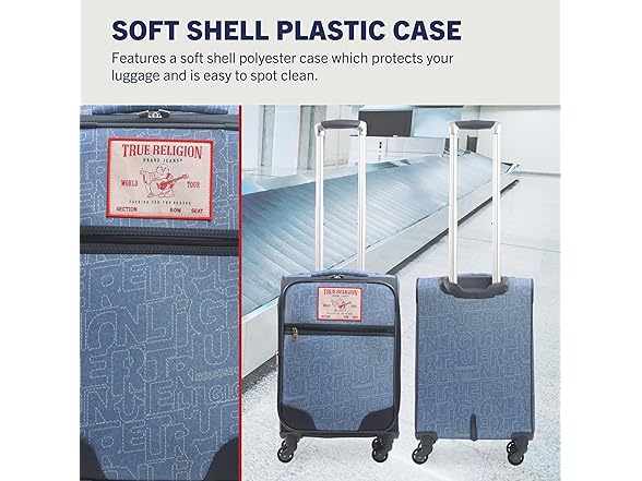 True Religion 23" Rolling Luggage