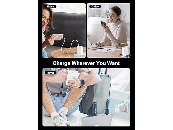 65W USB C Charger Block, Compact