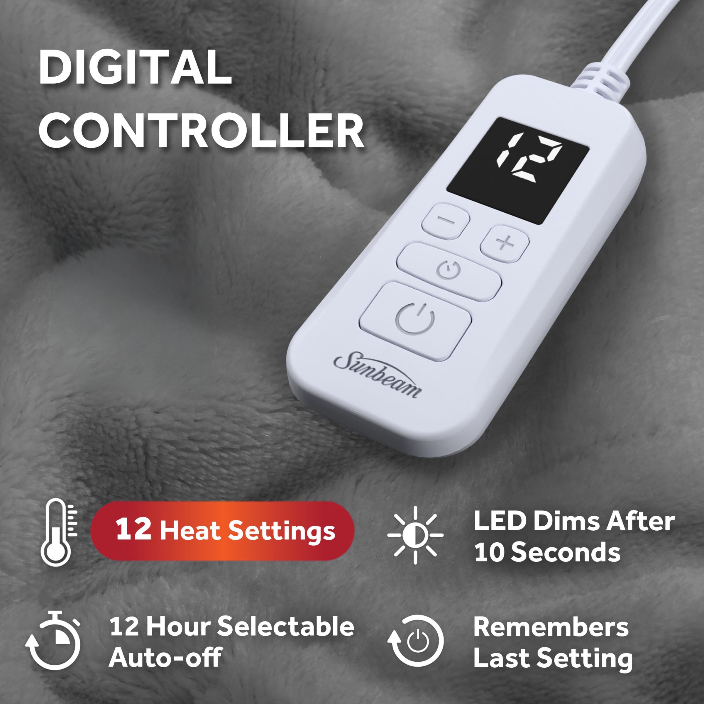 Sunbeam Royal Posh Night Fog Heated Blanket - Gallery 13