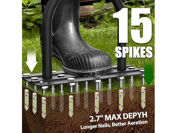 TOPHDY Manual Lawn Tool Lawn Aerator