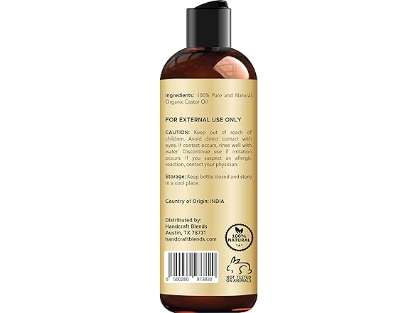 Handcraft Blends Organic Castor Oil
