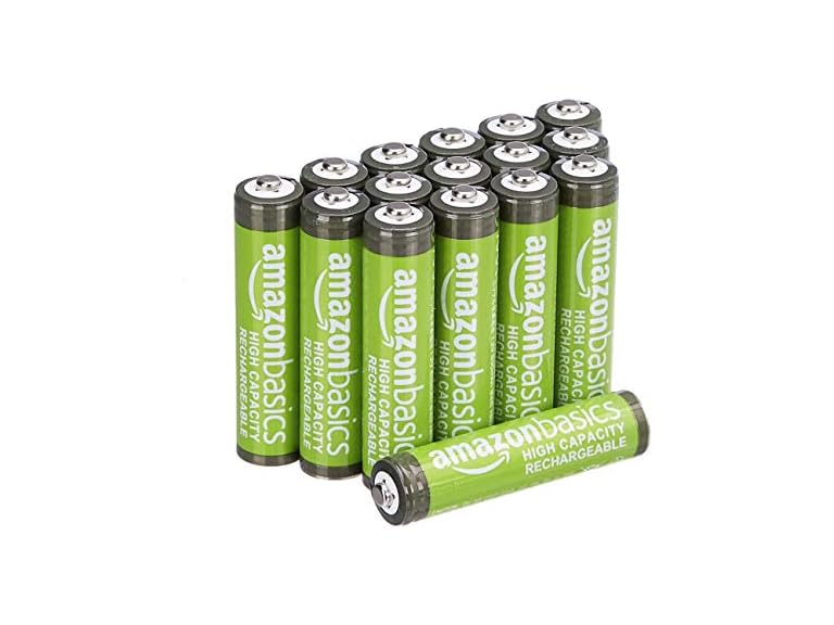 (16 Pack) Amazon Basics Rechargeable AAA Batteries