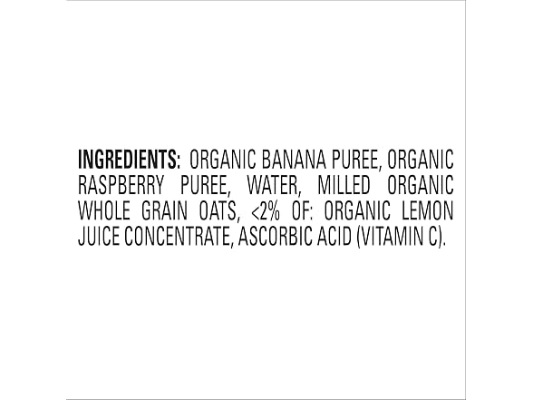 16PK Organics Food Pouches Bananas & Raspberries