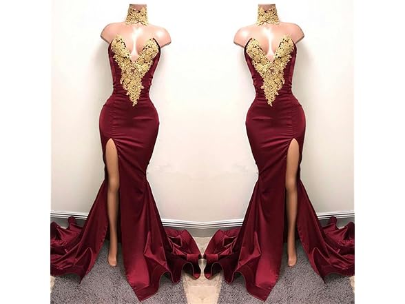Fanciest Women (2) Appliques Mermaid Prom Long US2
