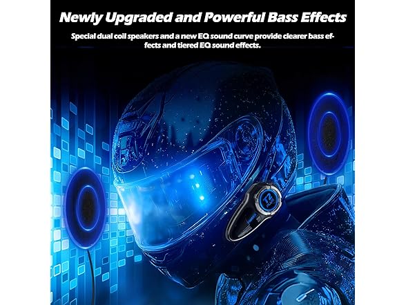 TNICER Motorcycle Bluetooth Headset