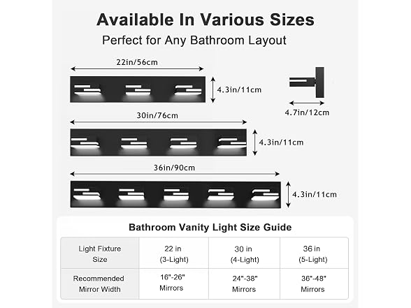 LED Modern Bathroom Vanity Light