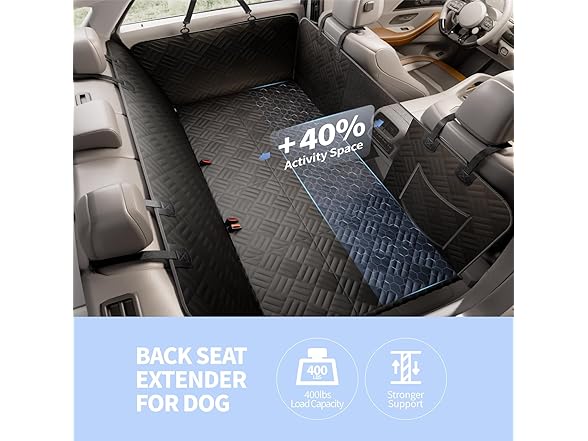 ELLINI W0892 Dog Car Seat Cover for Back Seat